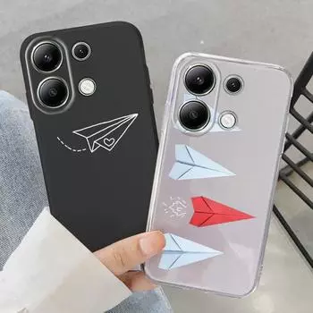 Модный мягкий силиконовый чехол для Xiaomi Redmi Note 13 Pro Samsung A55 S24 FE S25 iPhone 15 Huawei Honor 200 Realme Camera Защитный противоударный чехол Samsung Galaxy S9 Plus