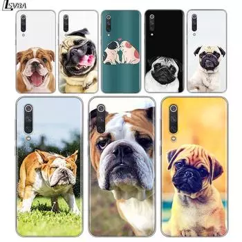 Модный мягкий силиконовый чехол из ТПУ для собак мопса для Xiaomi Mi Note 11 10T 10 9 9T SE 8 Lite Pro Ultra 5G, чехол для телефона Xiaomi 8