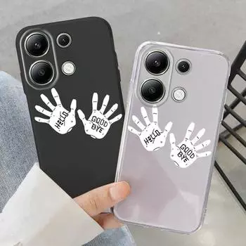 Модный мягкий силиконовый чехол Palm для Samsung A55 A35 M35 S24 Xiaomi Redmi Note 13 Pro 13C 14 Poco C65 iPhone Huawei Honor 200 Realme 9 противоударный чехол Samsung Galaxy S9 Plus