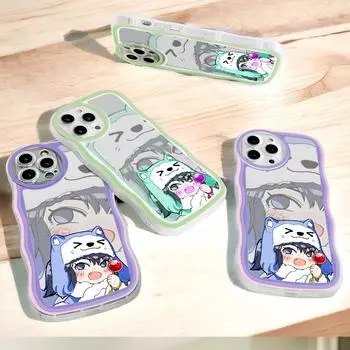 Модный мягкий волнистый чехол для телефона с мультяшным узором, защита камеры, противоударный чехол для мобильного телефона OPPO Realme OnePlus Realme 6S