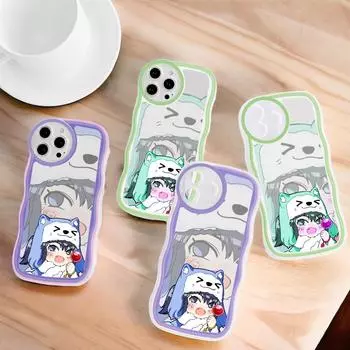 Модный мягкий волнистый чехол для телефона с мультяшным узором, защита камеры, противоударный чехол для мобильного телефона Huawei Honor iPhone Infinix Tecno Itel Infinix Note 40 Pro 4G