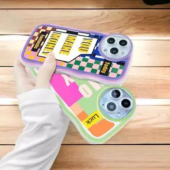 Модный мягкий волнистый чехол для телефона с мультяшным узором, защита камеры, противоударный чехол для мобильного телефона Samsung Samsung A15