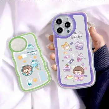 Модный мягкий волнистый чехол для телефона с рисунком из мультфильма, защита камеры, противоударный чехол для мобильного телефона Vivo Vivo V30E 5G