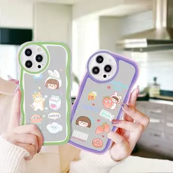 Модный мягкий волнистый чехол для телефона с мультяшным узором, защита камеры, противоударный чехол для мобильного телефона Xiaomi Poco Redmi Xiaomi 9T