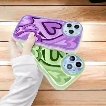 Модный мягкий волнистый чехол для телефона с мультяшным узором, защита камеры, противоударный чехол для мобильного телефона Samsung Samsung A22 5G