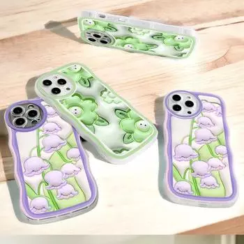 Модный мягкий волнистый чехол для телефона с мультяшным узором, защита камеры, противоударный чехол для мобильного телефона OPPO Realme OnePlus OPPO A5