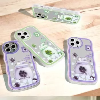 Модный мягкий волнистый чехол для телефона с мультяшным узором, защита камеры, противоударный чехол для мобильного телефона OPPO Realme OnePlus OPPO A54S