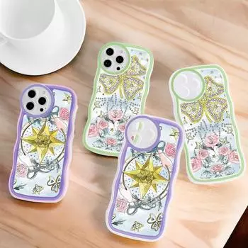 Модный мягкий волнистый чехол для телефона с мультяшным узором, защита камеры, противоударный чехол для мобильного телефона Huawei Honor iPhone Infinix Tecno Itel iPhone 6 Plus