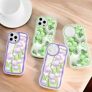 Модный мягкий волнистый чехол для телефона с мультяшным узором, защита камеры, противоударный чехол для мобильного телефона Huawei Honor iPhone Infinix Tecno Itel Infinix Hot 20S