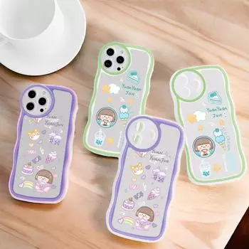 Модный мягкий волнистый чехол для телефона с мультяшным узором, защита камеры, противоударный чехол для мобильного телефона Huawei Honor iPhone Infinix Tecno Itel Honor 20