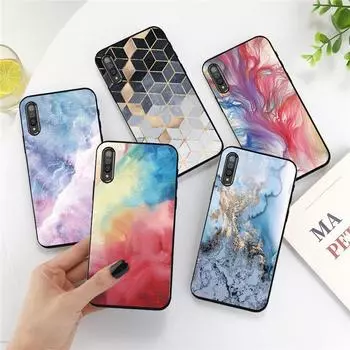 Модный Мраморный Дизайн Тонкий Мягкий ТПУ Резиновый Силиконовый Чехол Для Телефона Для iPhone Samsung Huawei Xiaomi