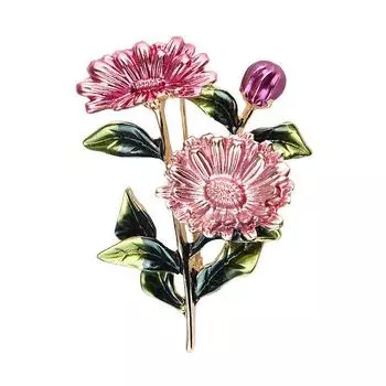 Модный мультфильм простая масляная капля эмаль сплав цветок брошь булавка женская одежда булавка аксессуары