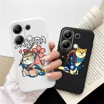 Модный мультяшный мягкий силиконовый чехол для Xiaomi Redmi Note 13Pro 14C Samsung A55 S24 FE S25 A06 M35 iPhone 15 Huawei Honor Realme противоударный чехол для телефона Samsung Galaxy S9 Plus чёрный