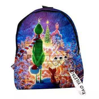 Модный мужской и женский рождественский рюкзак для отдыха Рождественский модный рюкзак Подарки One Size