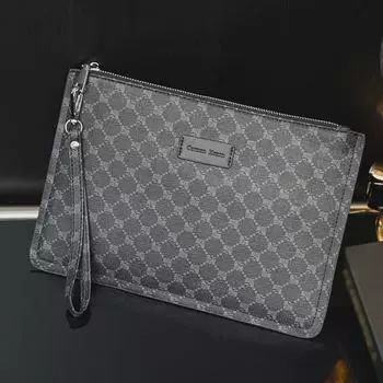 Модный мужской клатч в клетку: Простая, модная сумочка-браслет и для iPad на каждый день