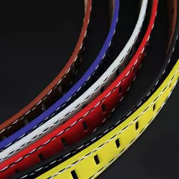 Модный мужской кожаный гладкий ремень с пряжкой пояс пояс для отдыха ремень чёрный