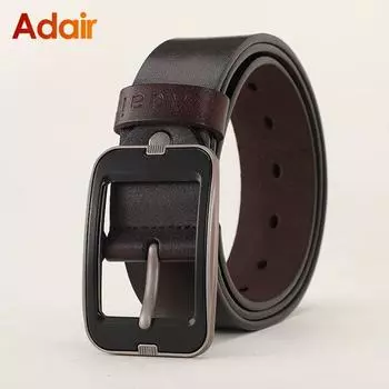 Модный мужской ремень для мужчин, дизайнерские ремни, мужские винтажные высококачественные роскошные брендовые широкие ремни из натуральной кожи, AHQ2106 85cm чёрный