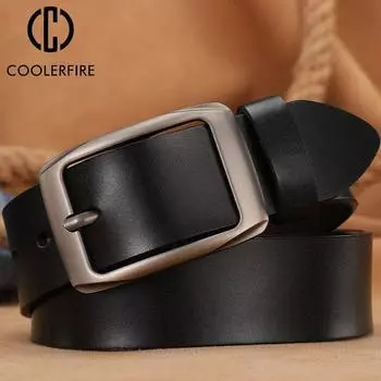 Модный мужской ремень, роскошные мужские ремни большого размера, высококачественные мужские ремни из коровьей кожи, классический винтажный ремешок с пряжкой AHQ2120 85cm чёрный