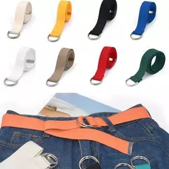 Модный мужской ремень унисекс повседневный двойной D-образный ремень с пряжкой регулируемый поясной ремень холщовый ремень наружные ремни хаки