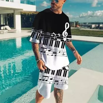 Модный мужской спортивный костюм, летний повседневный дышащий свежий короткий рукав шорты уличный винтажный костюм большой размер топ стиль Y2K S