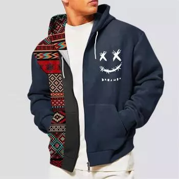 Модный мужской свитер с принтом в полоску 3D Футболки с коротким рукавом большого размера Топы Повседневная уличная одежда Ретро Мужские толстовки с капюшоном Одежда S