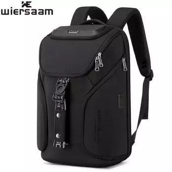 Модный мужской водонепроницаемый деловой рюкзак с защитой от кражи - большая вместимость и многофункциональность 18 inches чёрный