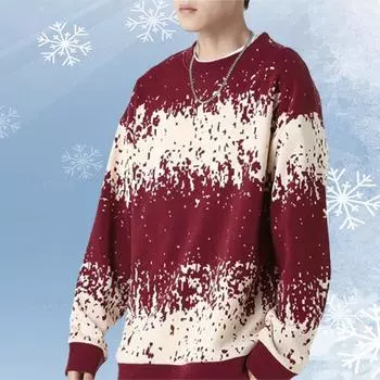 Модный мужской женский свитер для пары, вязаный свитер с круглым вырезом, осень-зима, универсальный, повседневный, удобный, свободный, модный, корейский стиль, пуловер, топы, Yasheng M тёмно-синий