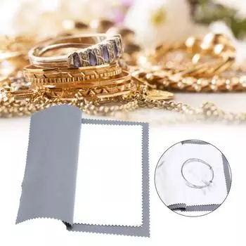 Модный набор салфеток для полировки ювелирных изделий, большие прочные хлопковые салфетки, портативный домашний аксессуар для изготовления золота и серебра