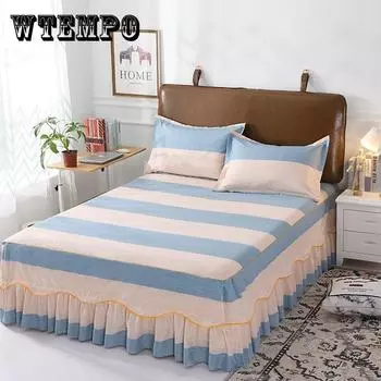 Модный наматрасник с принтом, нескользящий простынь, наматрасник для королевской кровати, дышащий пылезащитный чехол 120x200cm