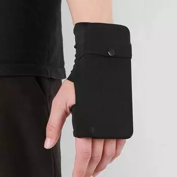 Модный наручный кошелек с противоскользящей моющейся застежкой на пуговицы S Left Hand чёрный