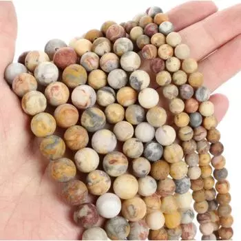 Модный натуральный камень, матовый сумасшедший агат, очаровательные свободные бусины, круглые бусины «сделай сам», ювелирные аксессуары 4mm approx 40pcs