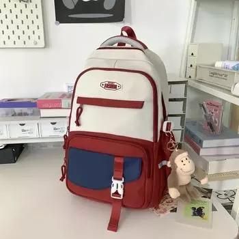 Модный нейлоновый женский рюкзак для отдыха, многофункциональный школьный рюкзак для девочек, женская сумка, модный трендовый рюкзак чёрный