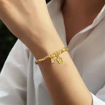 Модный нерегулярный браслет из бисера, изысканный цветочный кулон, женский новый браслет, подарок на вечеринку