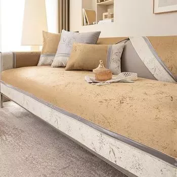 Модный нескользящий чехол для дивана из синели, универсальная подушка, диван-полотенце, L-образные защитные чехлы для сидений, диванов, 3-местный коврик для стула 70x70cm 1pcs