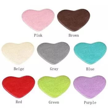 Модный нескользящий коврик для ванной в форме сердца для кухни, гостиной, ванной комнаты кофейный