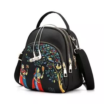 Модный новый нейлоновый рюкзак для женщин, многофункциональная сумка через плечо с принтом, водонепроницаемый рюкзак для путешествий, женская сумка