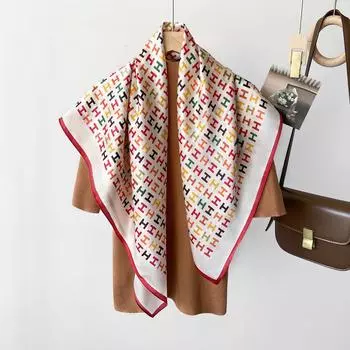 Модный новый шелковый шарф для женщин 90 см простой атласный квадратный шарф шелковый шарф шелковица универсальная шаль 88*88cm