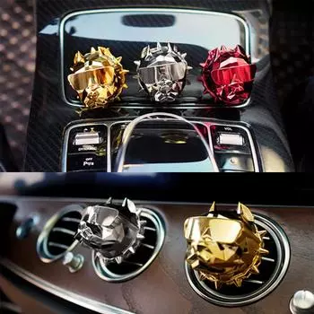 Модный освежитель воздуха Bulldog, автомобильный парфюм, зажим для украшения автомобиля, авто Geur Clip, аромат Bulldog, аромат Parfum Voiture Car чёрный