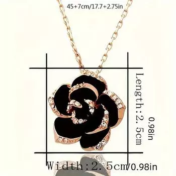 Модный парный комплект из 4 украшений, серьги, сверкающее кольцо с цветочным дизайном, повседневная одежда, аксессуары для вечеринок, ожерелье золотистый