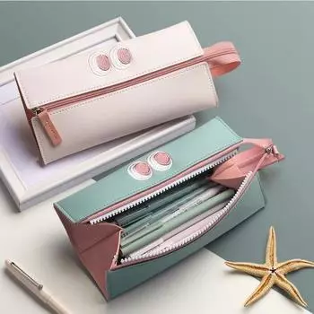 Модный пенал, милые канцелярские принадлежности, пенал, большая емкость, персонализированная коробка для канцелярских принадлежностей розовый