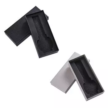 Модный подарок должен упаковать Прочную подарочную коробку Коробка для часов, содержащая длинную шкатулку для драгоценностей One Size серебряный