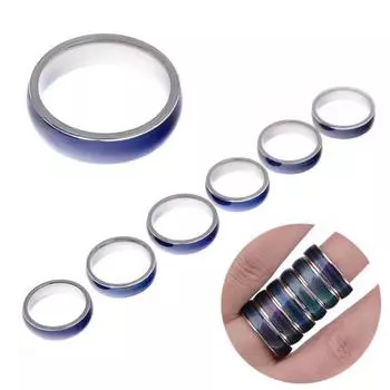 Модный подарок на эмоцию 2022 года, новое удивительное температурное кольцо, модные ювелирные изделия, изменение цвета, 1 шт., кольцо, ощущение 16mm