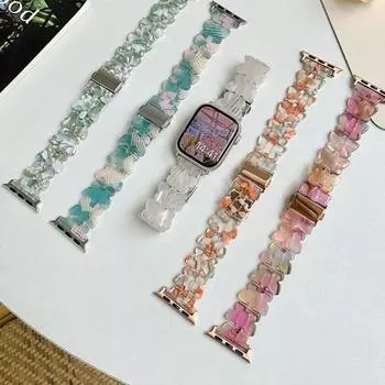 Модный полимерный ремешок-бабочка для Apple Watch Band Ultra 49 мм, 38 мм, 40 мм, 41 мм, 42 мм, 44 мм, 45 мм для iwatch Series 7 8 SE 6 5, ремешок для часов For 38mm 40mm 41mm