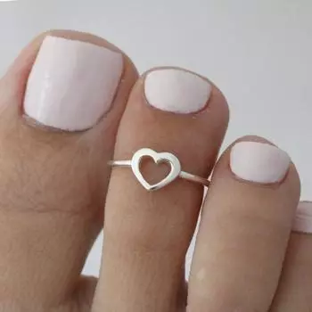 Модный полый дизайн Love Love, экологически чистый медный материал, женское кольцо на пальце ноги, подарок на годовщину, украшения для пляжной вечеринки, подходят для повседневного ношения