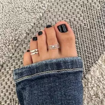 Модный полый дизайн с круглыми бусинами, экологически чистый медный материал, женское кольцо на пальце ноги, подарок на годовщину, ювелирные изделия для пляжной вечеринки