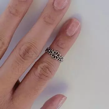 Модный полый дизайн с маленьким цветком, экологически чистый медный материал, женское кольцо на пальце ноги, подарок на годовщину, украшения для пляжной вечеринки