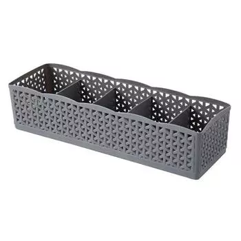 Модный полый пластиковый ящик для хранения шкафа, нижнее белье, носки, органайзер для галстуков