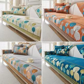 Модный популярный коврик для дивана из шенилла, противоскользящий, универсальный чехол для углового дивана для гостиной, защиты мебели для домашних животных и детей 70x70