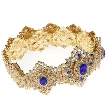 Модный пояс для халата, свадебные украшения, цветочная пряжка, цепочка для тела шампанского