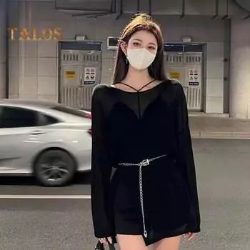 Модный пояс в стиле панк, женский регулируемый пояс, женский пояс с цепочкой на талии, джинсовый пояс, легкий поясной ремень серебряный